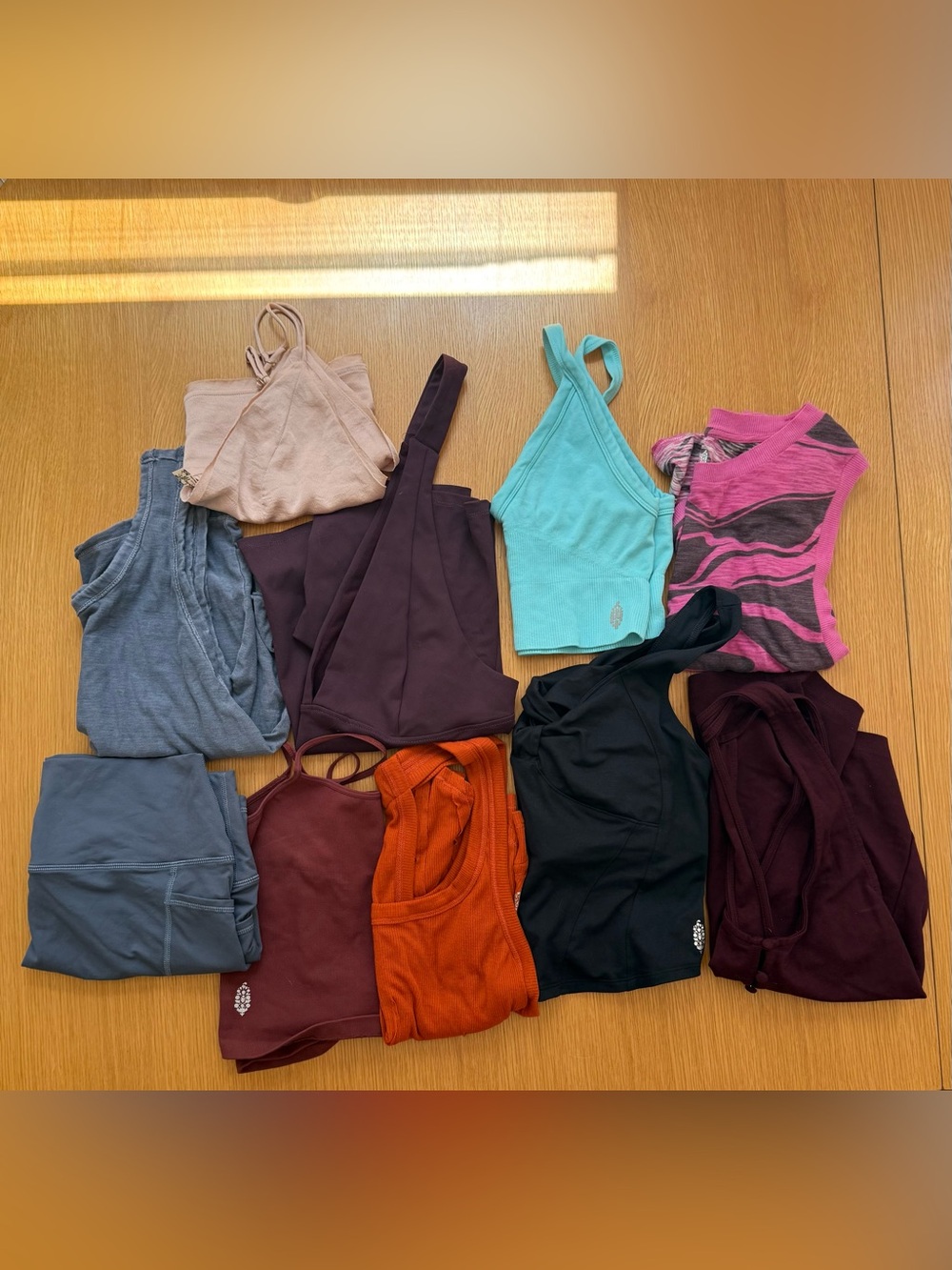 LOT Free People Movement & Intimates Tank Tops, Bra & Shorts - size medium/large